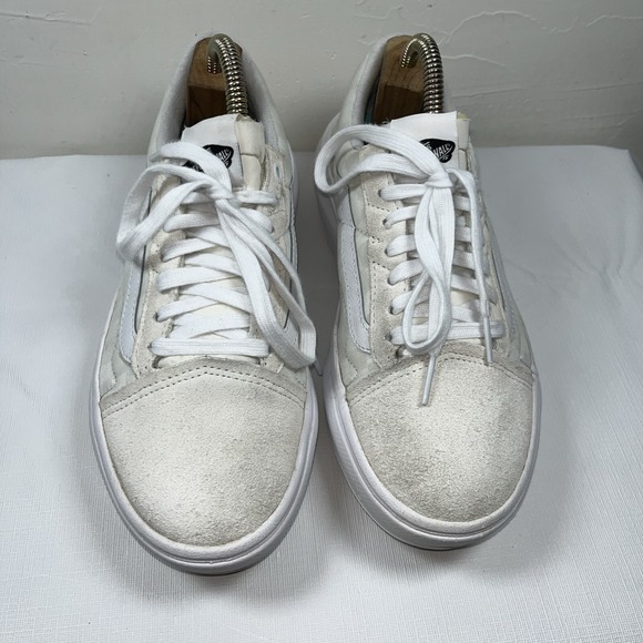 VANS Old Skool Overt CC Shoes M 7.5 W 9 Platform Suede Check Canvas Chunky Comfy - Picture 3 of 15